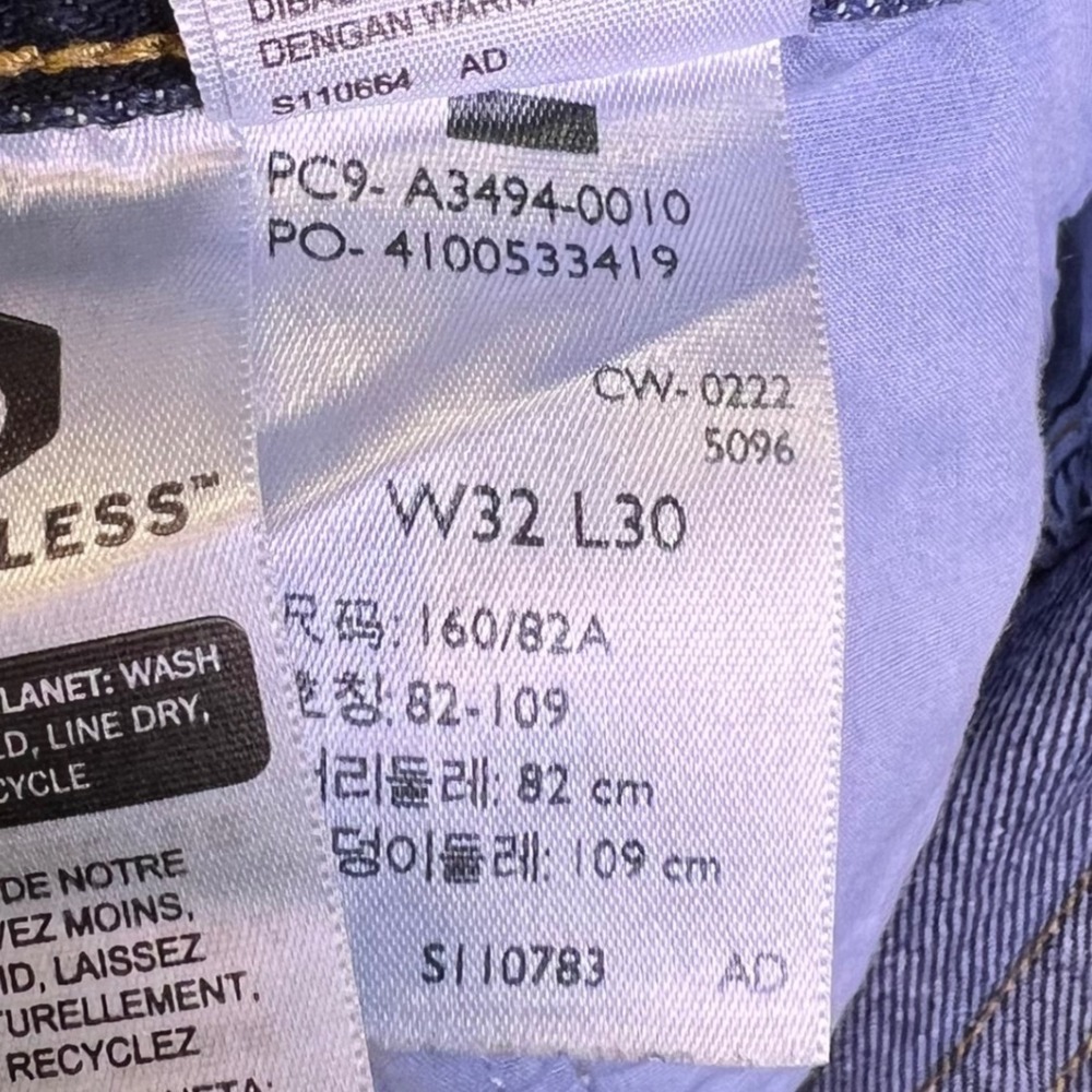 Levis Premium Jeans Mens 32x30 Baggy Dad Wide Leg Dark Wash Relaxed Fits36x30 - Picture 16 of 16